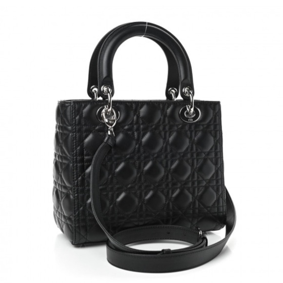 Authentic Excellent Condition Lady Dior Bag Medium - Picture 2 of 4